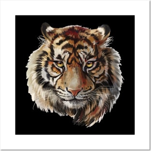 tiger face Posters and Art